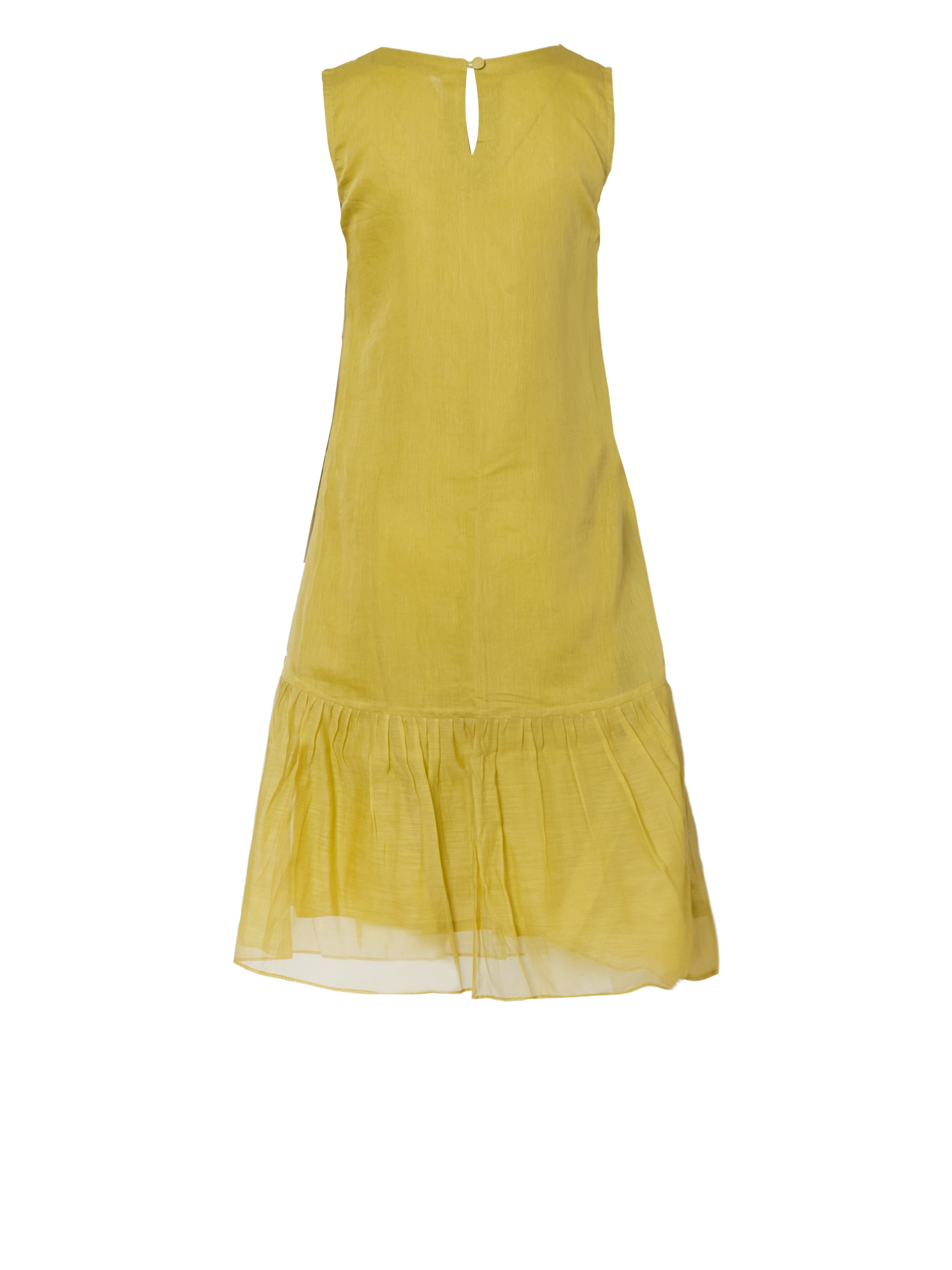 Artisan Hand-Embroidery Scoop-Neck Dress