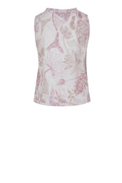 Floral Cotton Sleeveless Top for Women