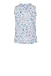Floral Cotton Sleeveless Top for Women