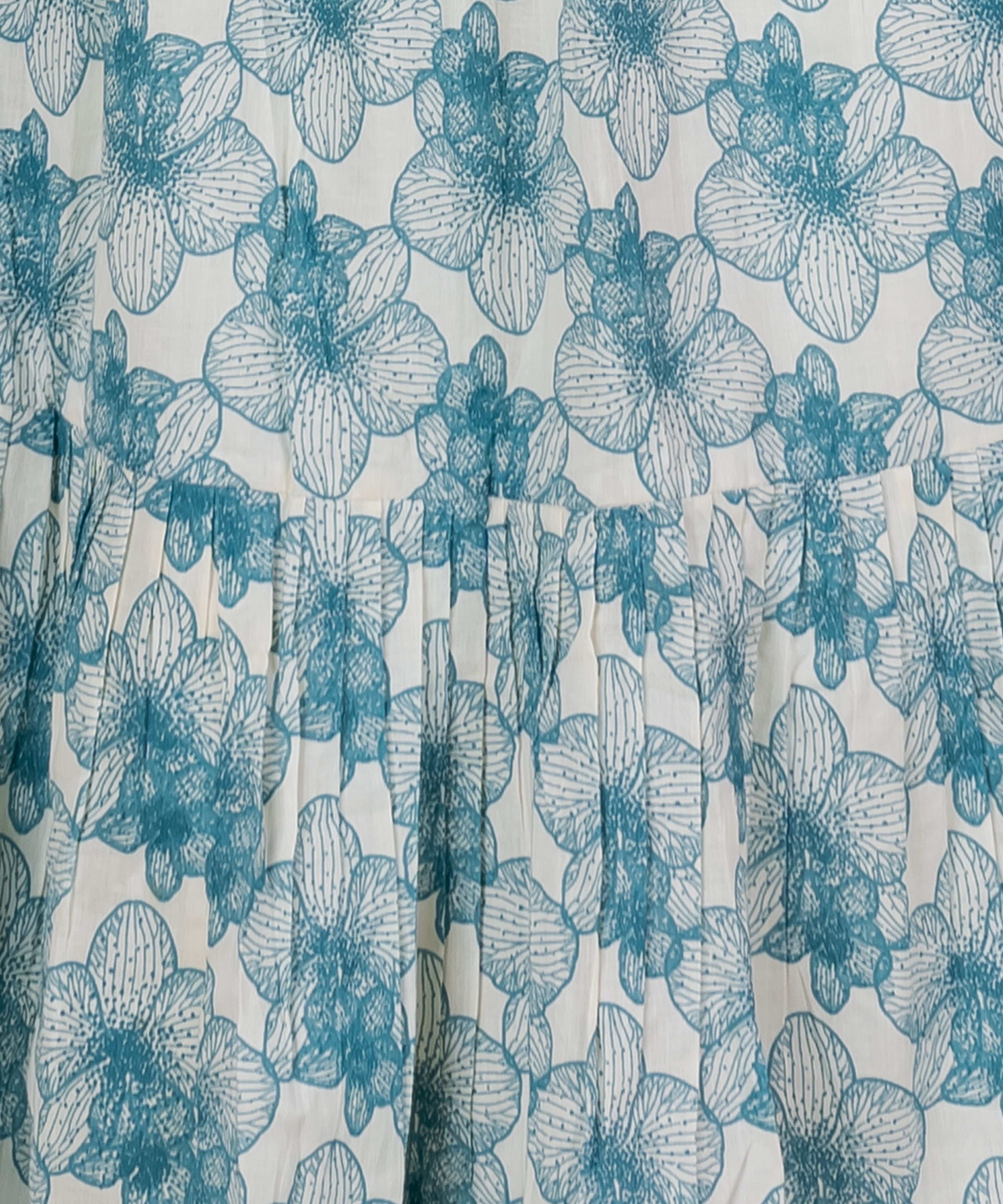 Pure Cotton Floral Midi Dress – Soft, Breathable & Elegant