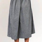 Grey Handwoven Khadi Cotton Dress for Women