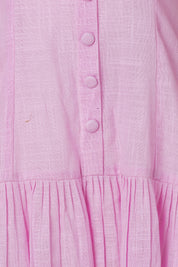 Black Cotton Drop-Waist Mini Dress for Women