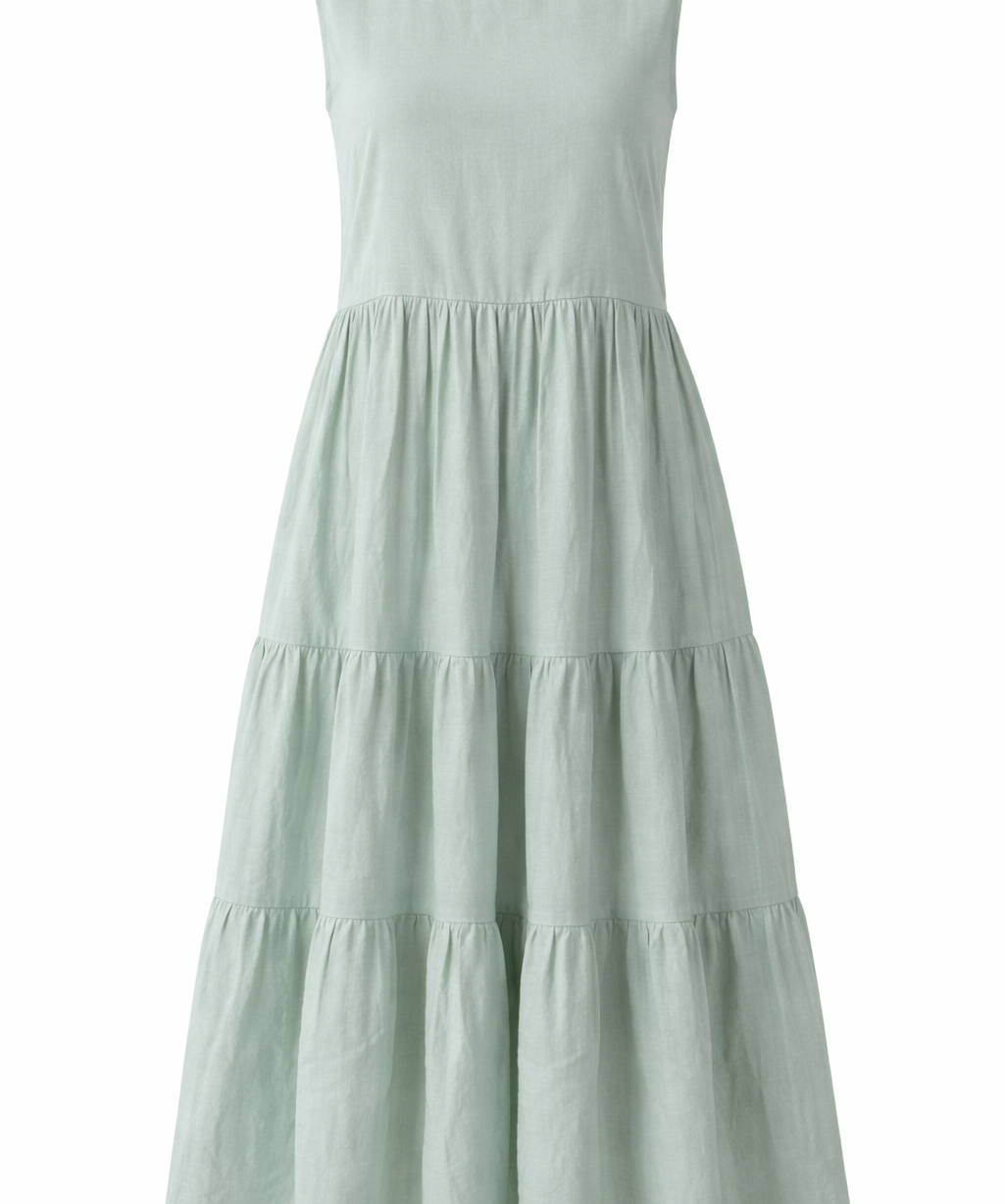 Handwoven Mull Cotton Dress for Women Lightweight Breathable Soft Summer Dress