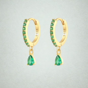 925 Silver Colorful Zirconia Drops