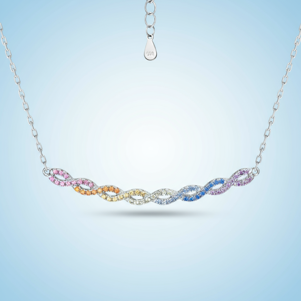 925 Silver Rainbow Necklace