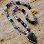 Arrowhead Pendant Lariat Necklace