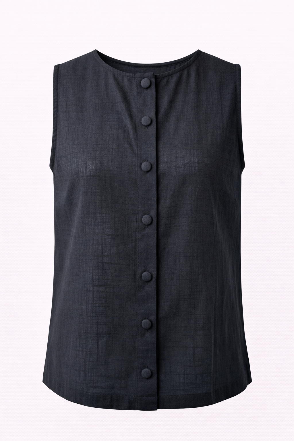 Pure Cotton Sleeveless Button-Down Top and Shorts Co-ord Set for Women Breathable Summer Two-Piece Matching Set