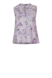 Breathable cotton floral top women summer fashion
