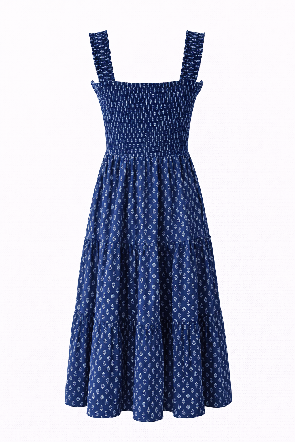 Pure Cotton Printed Dress for Women Lightweight Breathable Casual Summer Dress Floral Pattern