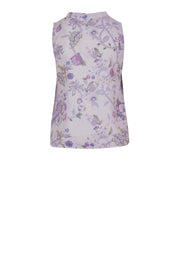 Floral Cotton Sleeveless Top for Women
