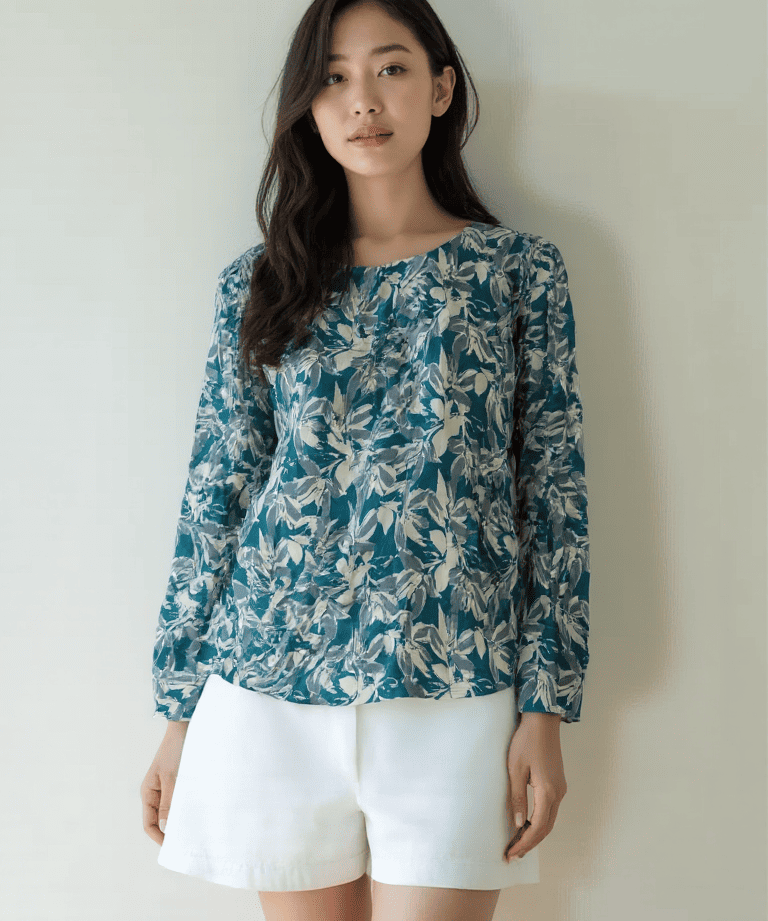 Floral Cotton Casual Top for Women
