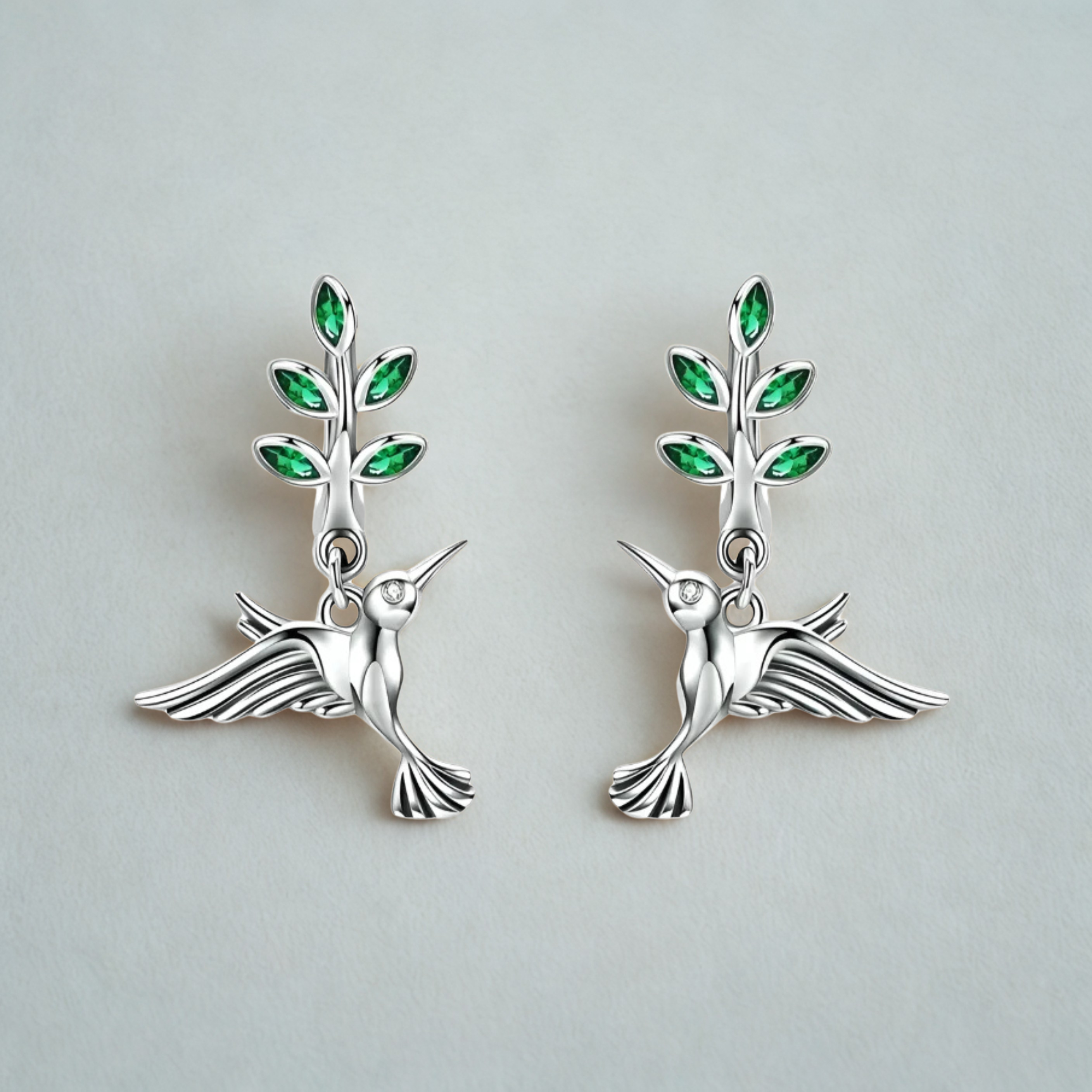 Elegant 925 Sterling Silver Hummingbird Earrings for All Occasions