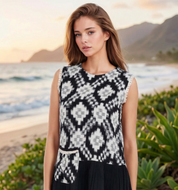 Handwoven Cotton Midi Dress