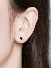 925 Siver Minimalist Star Stud Earrings