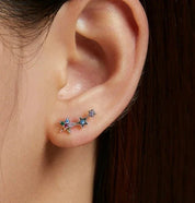 925 Sterling Silver Star Earring