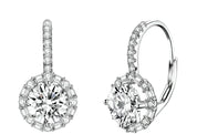 925 Sterling Silver Dazzling CZ Earrings