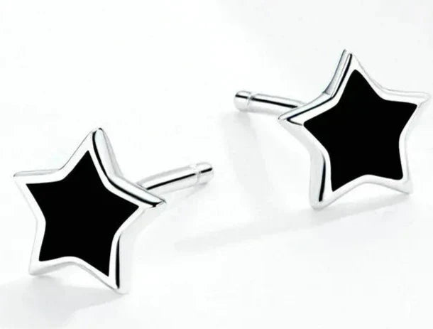 925 Siver Minimalist Star Stud Earrings