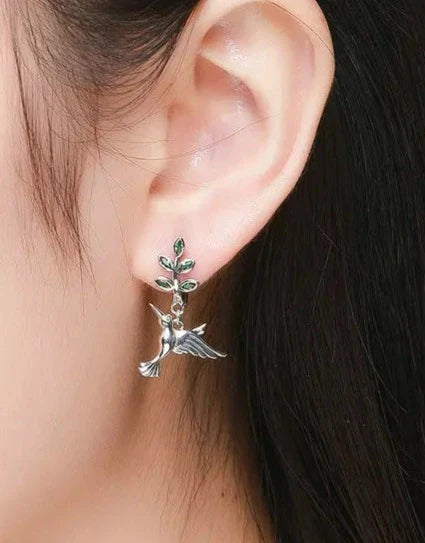 Elegant 925 Sterling Silver Hummingbird Earrings for All Occasions