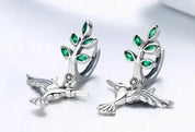 Elegant 925 Sterling Silver Hummingbird Earrings for All Occasions
