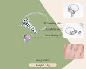 925 Sterling Silver Love Letter Ring