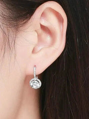 925 Sterling Silver Dazzling CZ Earrings