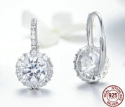 925 Sterling Silver Dazzling CZ Earrings