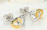 925 Sterling Silver Heart Stud Earring
