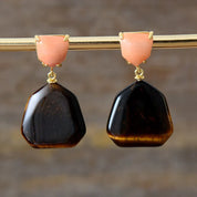 Natural Gemstone Stud Earrings