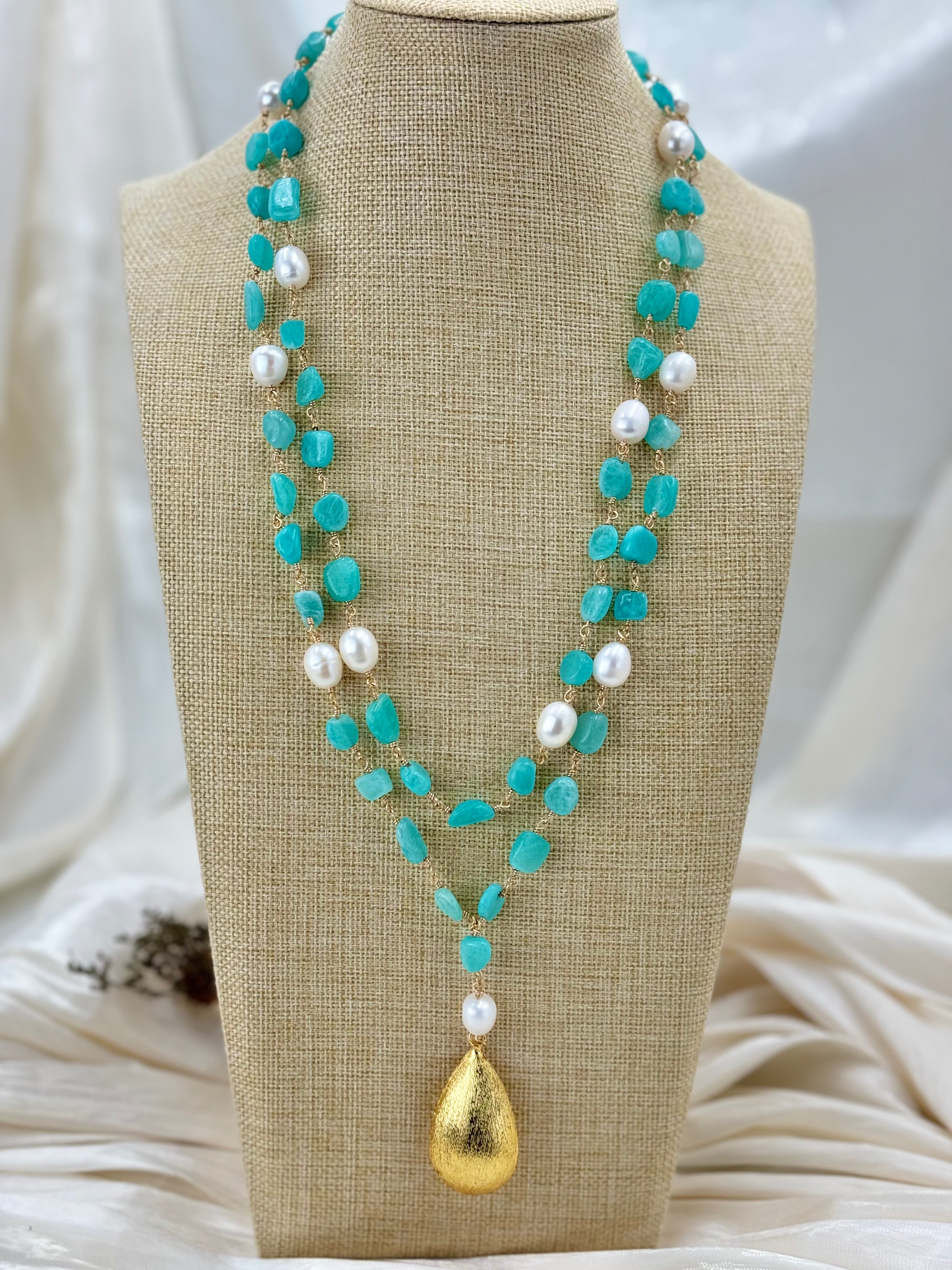 Blue Kyanites Dainty necklace