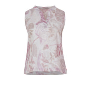 Floral Cotton Sleeveless Top for Women