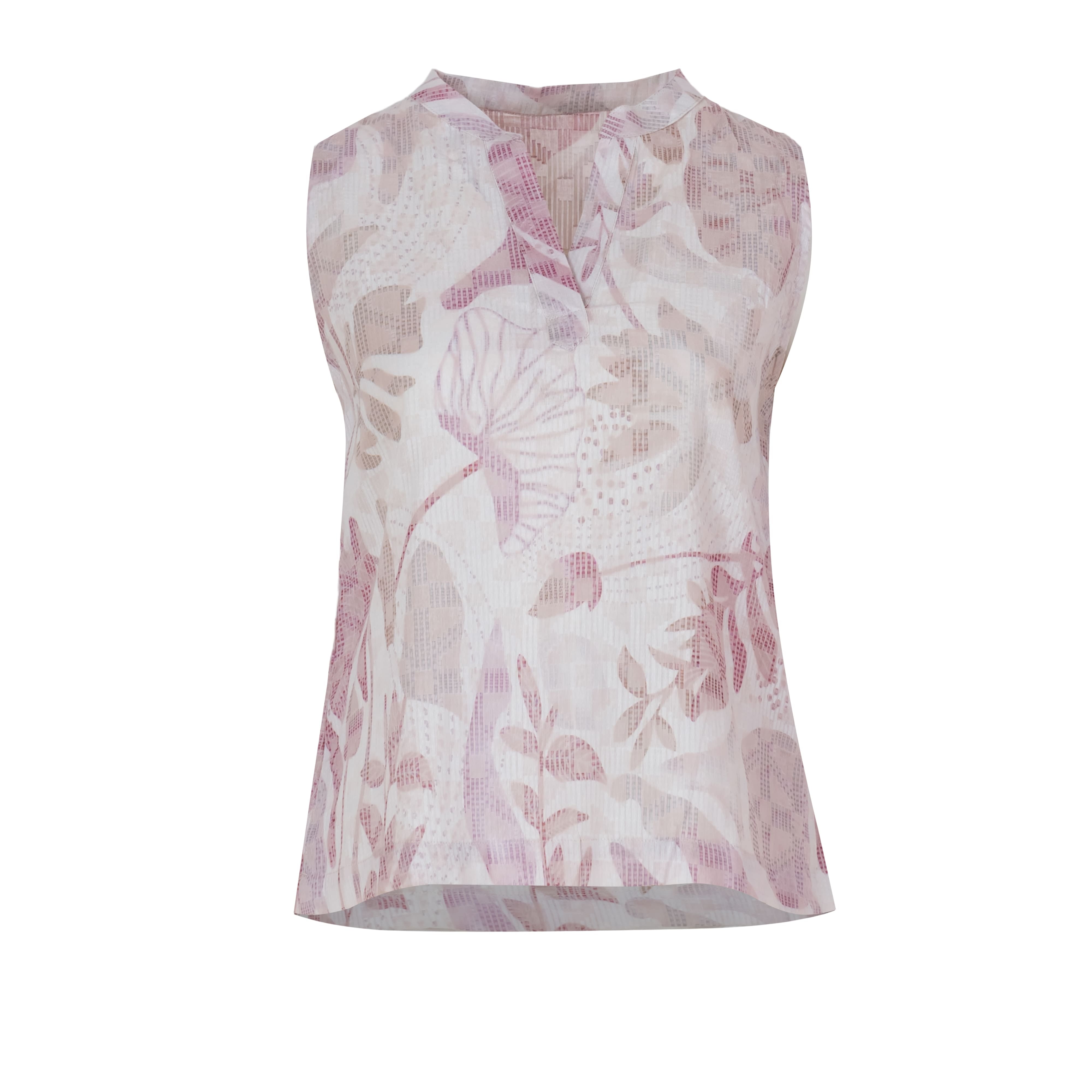 Floral Cotton Sleeveless Top for Women