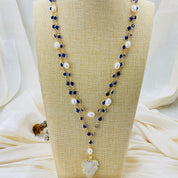 Multi Strands Cultured White Rice Pearl Necklace