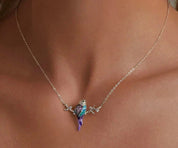 925 Sterling Silver Cute Bird Pendant Necklace