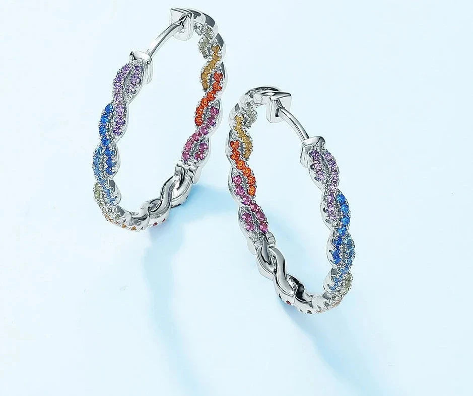 925 Sterling Silver Hoop Earrings