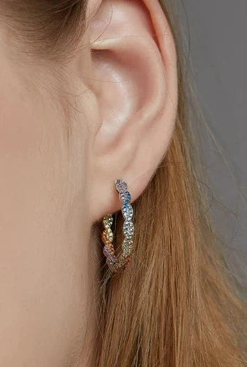 925 Sterling Silver Hoop Earrings