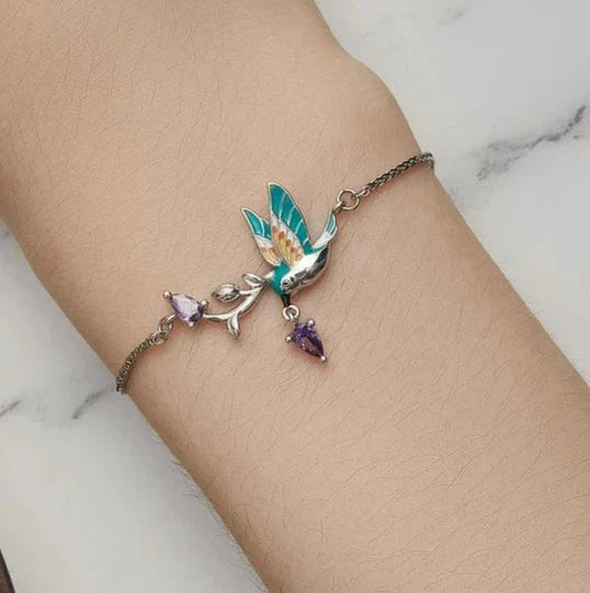 Shop Elegant 925 Sterling Silver Kingfisher Bracelet Online