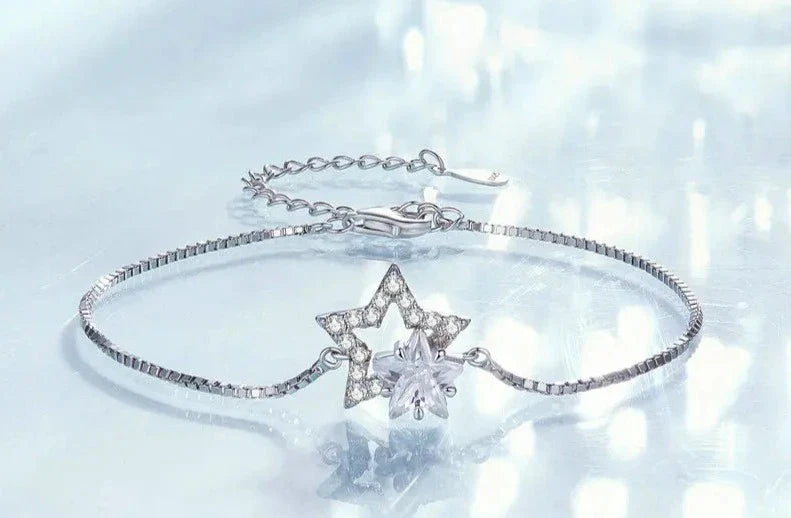 925 Sterling Silver Star Bracelet