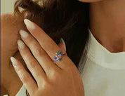 925 Sterling Silver Dragonfly Open Ring