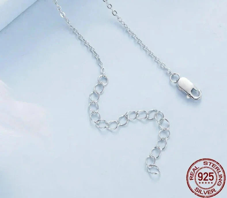 925 Sterling Silver Cute Bird Pendant Necklace