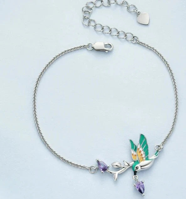 Shop Elegant 925 Sterling Silver Kingfisher Bracelet Online