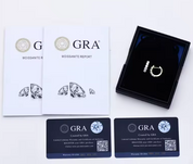 Chic 925 Silver 3.5MM 0.2CT Moissanite Diamond Hoop Earrings