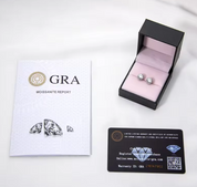 925 Silver 6MM 0.8CT Moissanite Diamond Snowflake Earrings