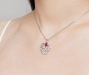 925 Sterling Silver Mother and Child Necklace