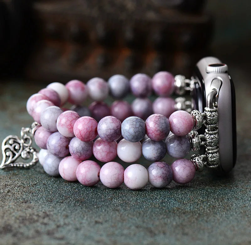 Natural Rhinestone Multilayer Gemstone Watch Strap