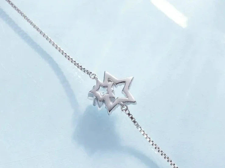 925 Sterling Silver Star Bracelet