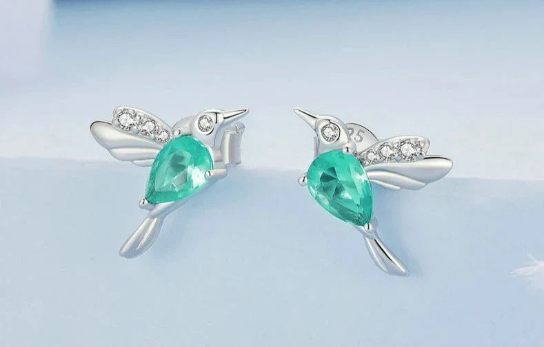 Elegant 925 Sterling Silver Hummingbird Earrings for Every Occasion