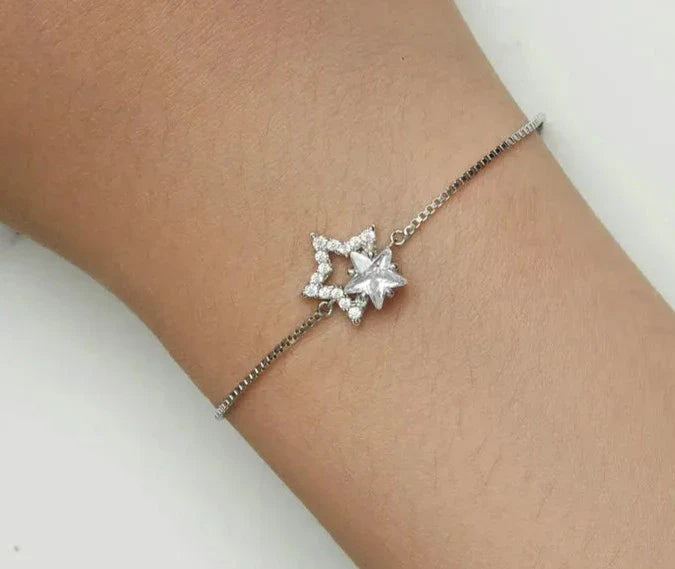 925 Sterling Silver Star Bracelet
