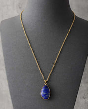 Natural Gemstone Pendant Choker