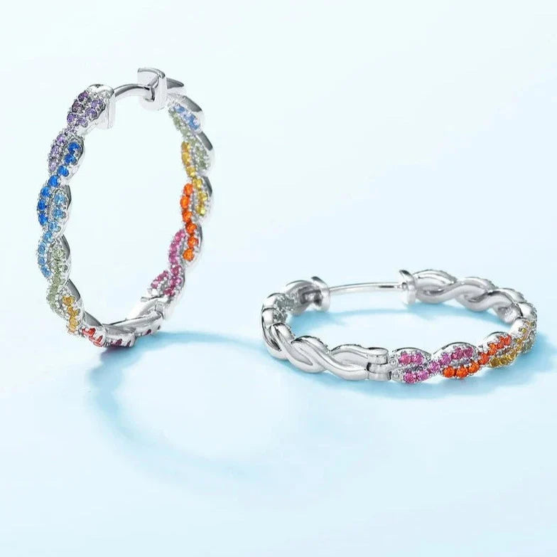 925 Sterling Silver Hoop Earrings