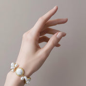 Natural Freshwater Coin Pearl Bracelet